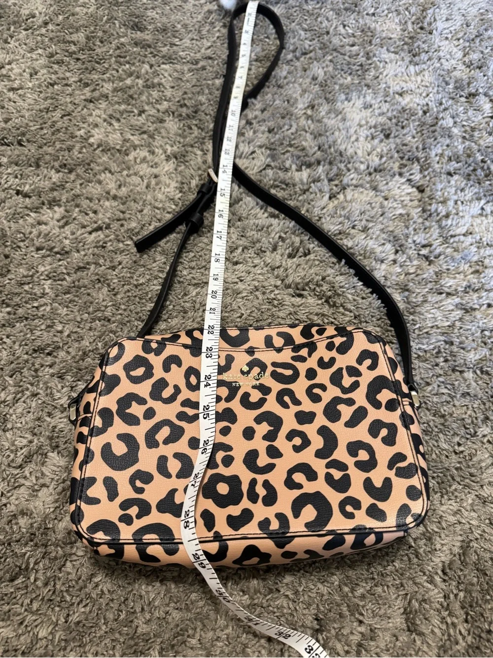 Kate Spade Madison Leopard Print Crossbody Bag